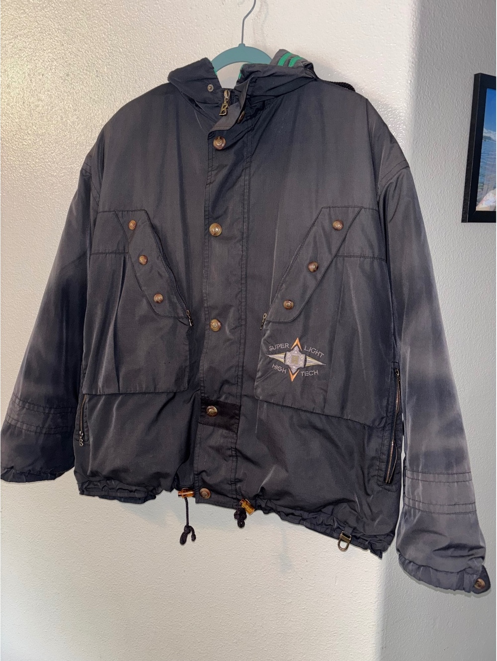 Vintage Bogner Ski Jacket Men's L/XL Grey